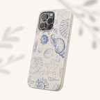 Eco-Friendly Phone Case, Plant based, Biodegradable Case, Shell Design for beach lovers