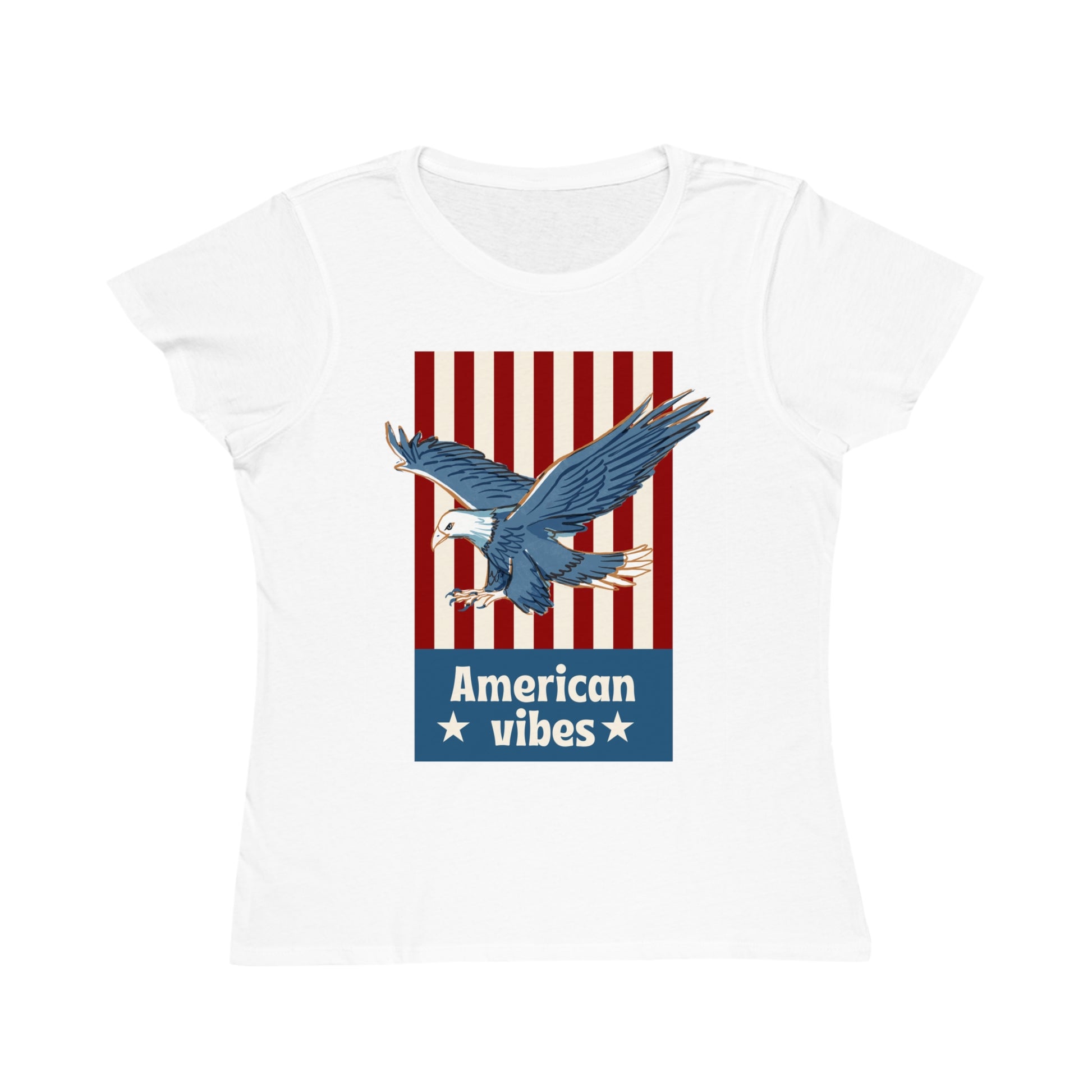 Vintage Eagle American Vibes Women's Organic Cotton T-Shirt - The Peony Haus