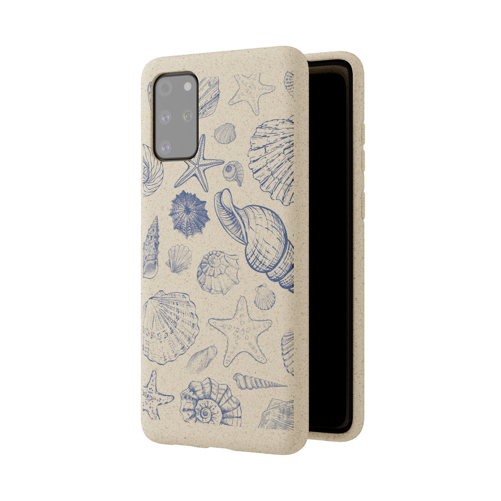 Eco-Friendly Phone Case, Plant based, Biodegradable Case, Shell Design for beach lovers