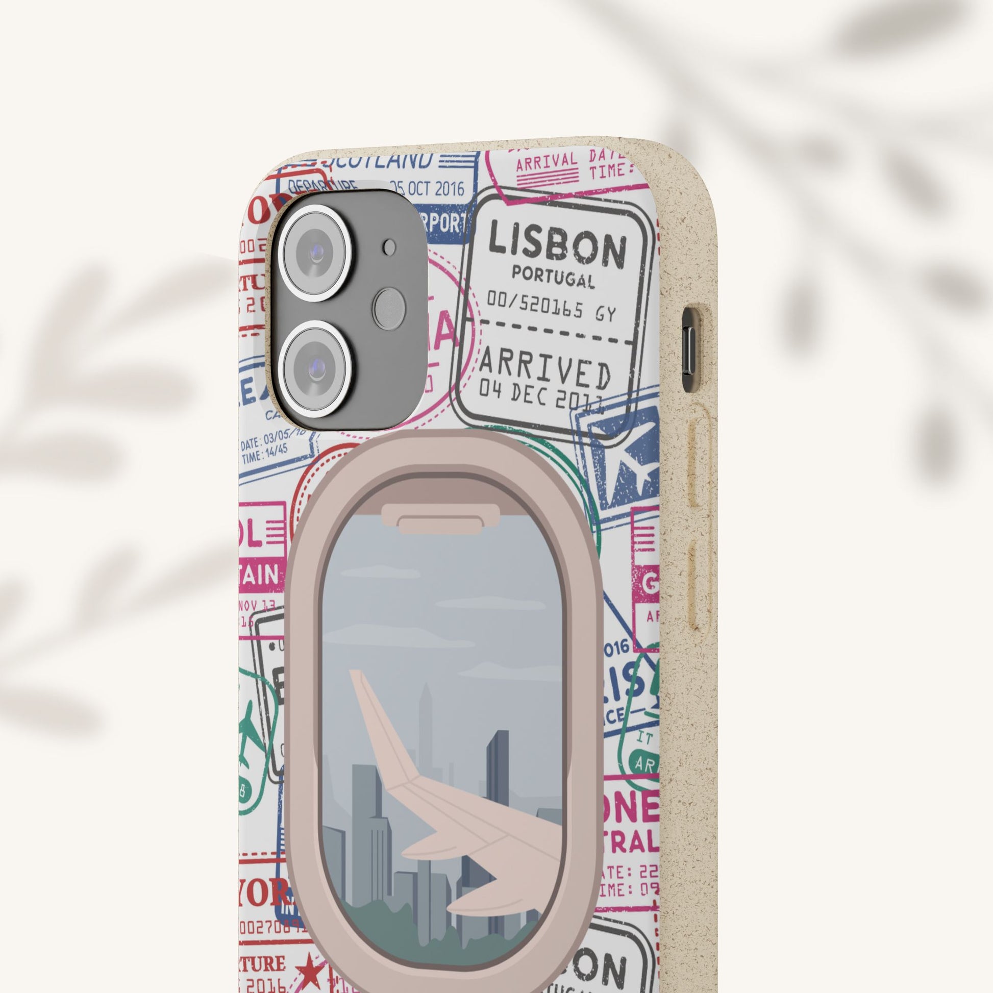 Plant-based, biodegradable phone case - Jet Setter - The Peony Haus
