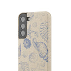 Eco-Friendly Phone Case, Plant based, Biodegradable Case, Shell Design for beach lovers