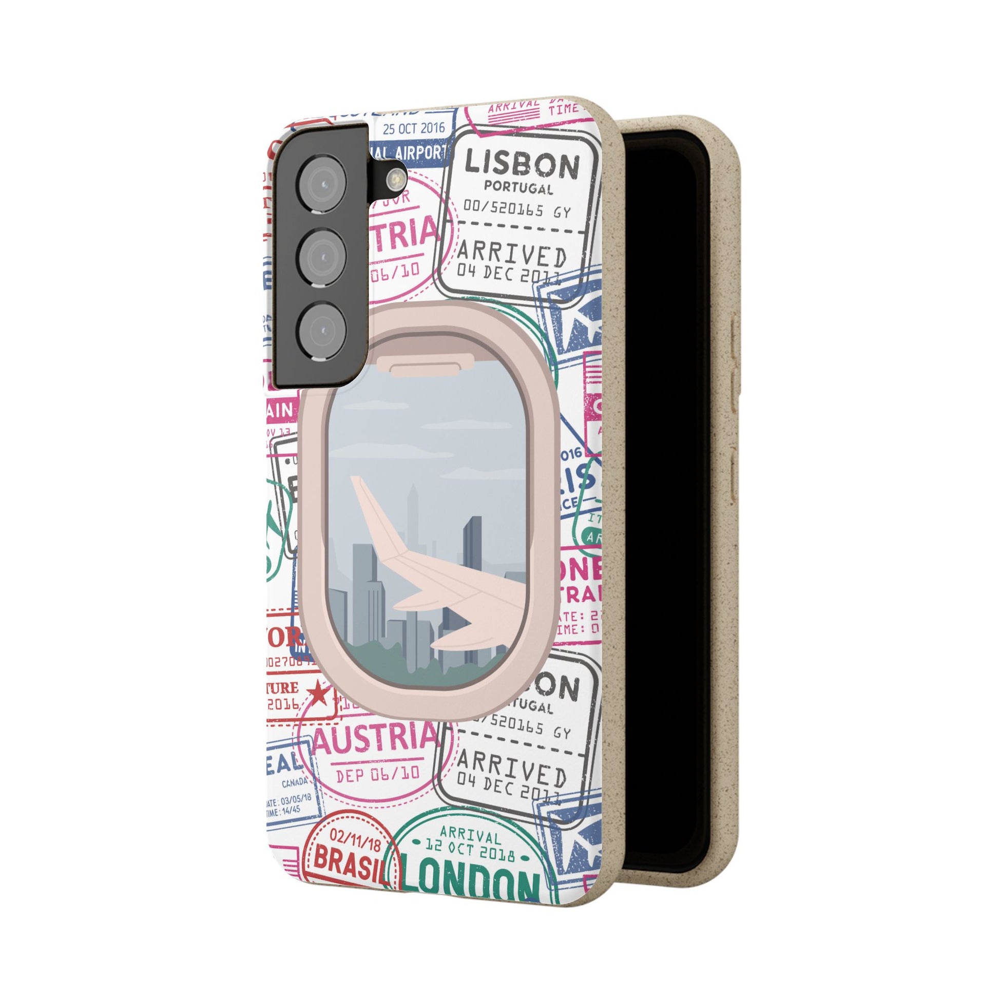 Plant-based, biodegradable phone case - Jet Setter - The Peony Haus
