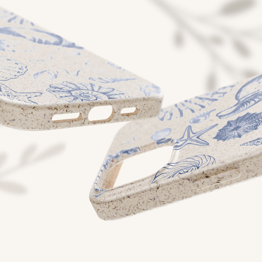 Eco-Friendly Phone Case, Plant based, Biodegradable Case, Shell Design for beach lovers