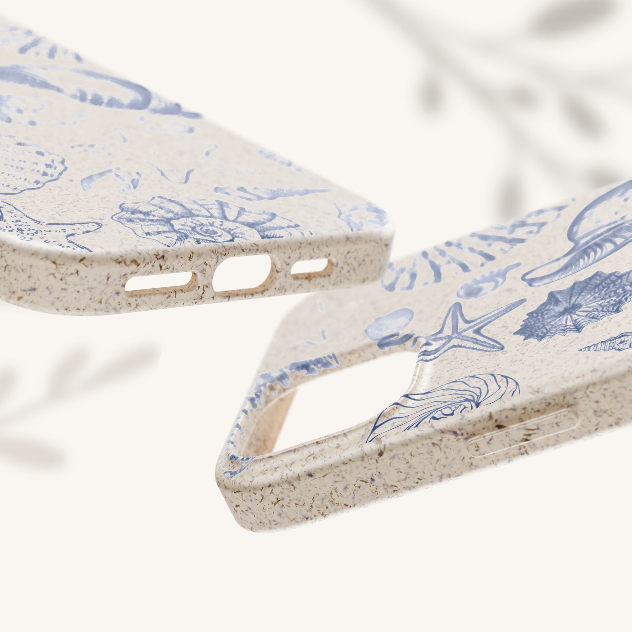Eco-Friendly Phone Case, Plant based, Biodegradable Case, Shell Design for beach lovers