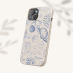 Eco-Friendly Phone Case, Plant based, Biodegradable Case, Shell Design for beach lovers