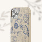 Eco-Friendly Phone Case, Plant based, Biodegradable Case, Shell Design for beach lovers