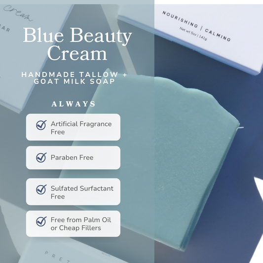 Blue Beauty Cream Facial Bar - The Peony Haus