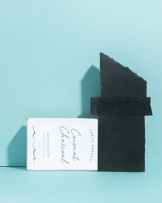 COCONUT CHARCOAL Purifying Soap Bar - The Peony Haus