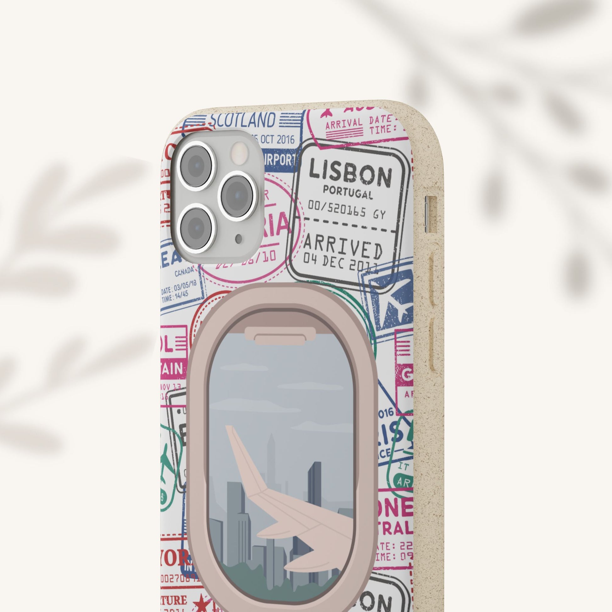 Plant-based, biodegradable phone case - Jet Setter - The Peony Haus