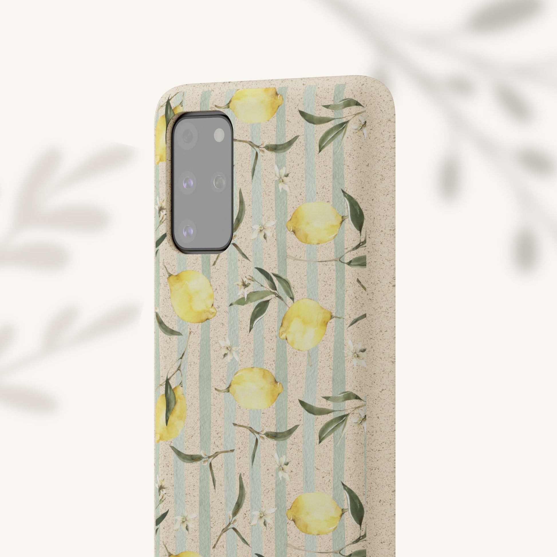 Plant based, biodegradable phone case - When life gives you lemons - The Peony Haus