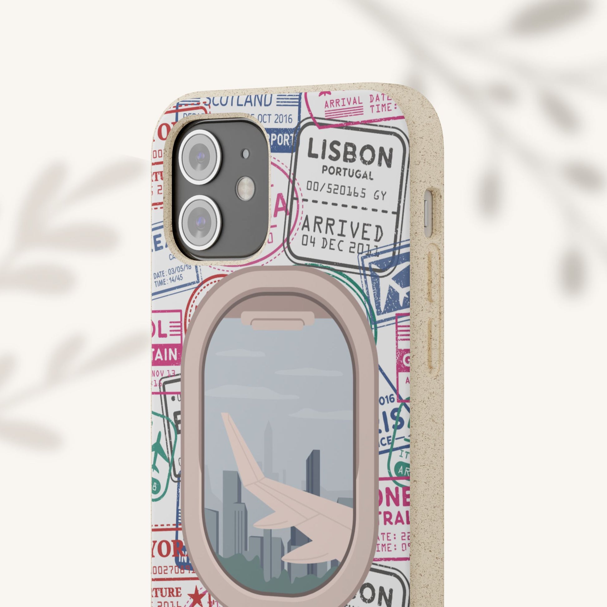 Plant-based, biodegradable phone case - Jet Setter - The Peony Haus