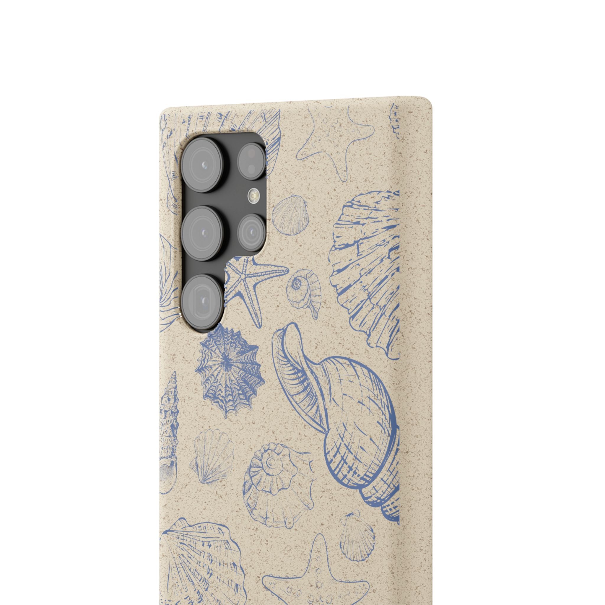 Eco-Friendly Phone Case, Plant based, Biodegradable Case, Shell Design for beach lovers