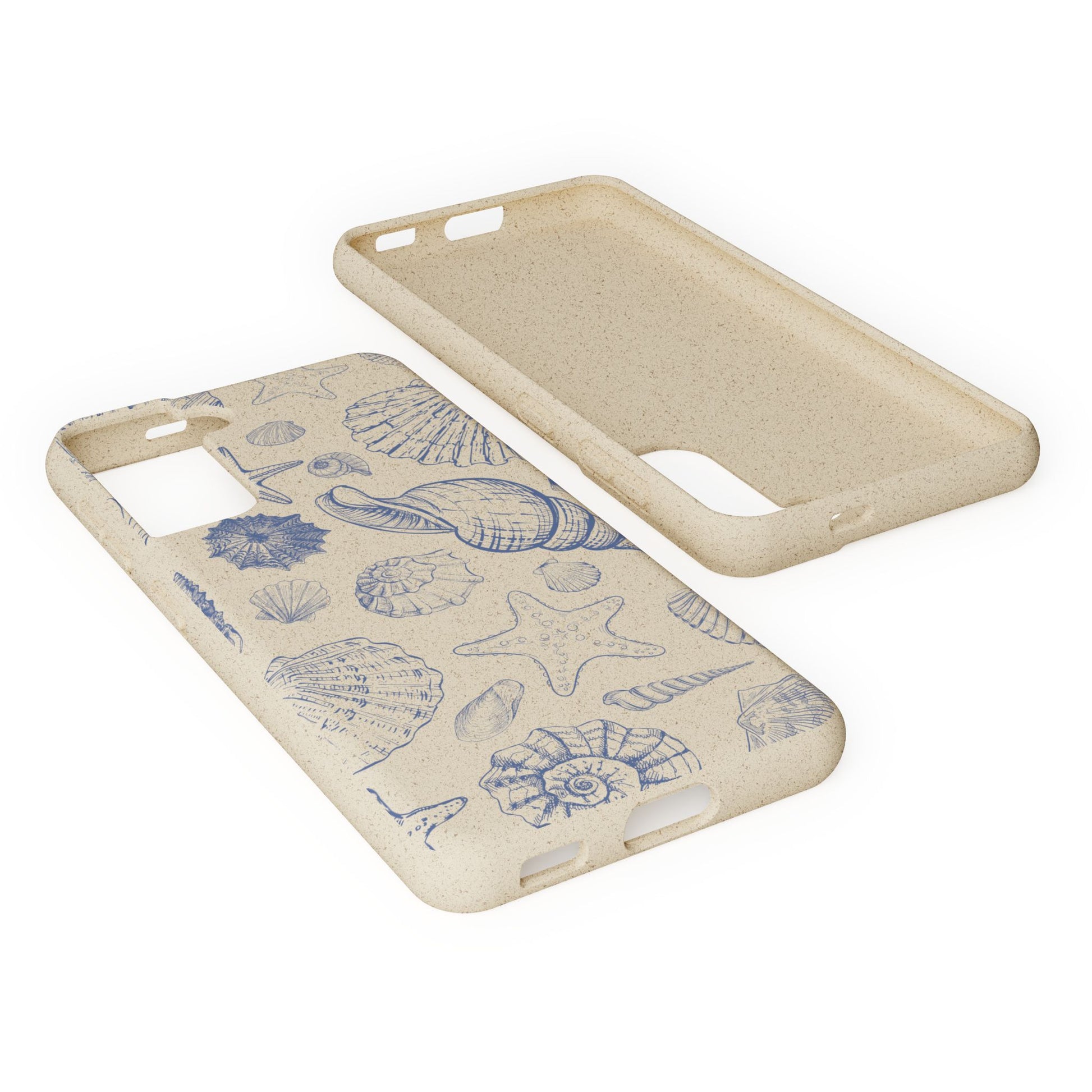 Eco-Friendly Phone Case, Plant based, Biodegradable Case, Shell Design for beach lovers - The Peony Haus