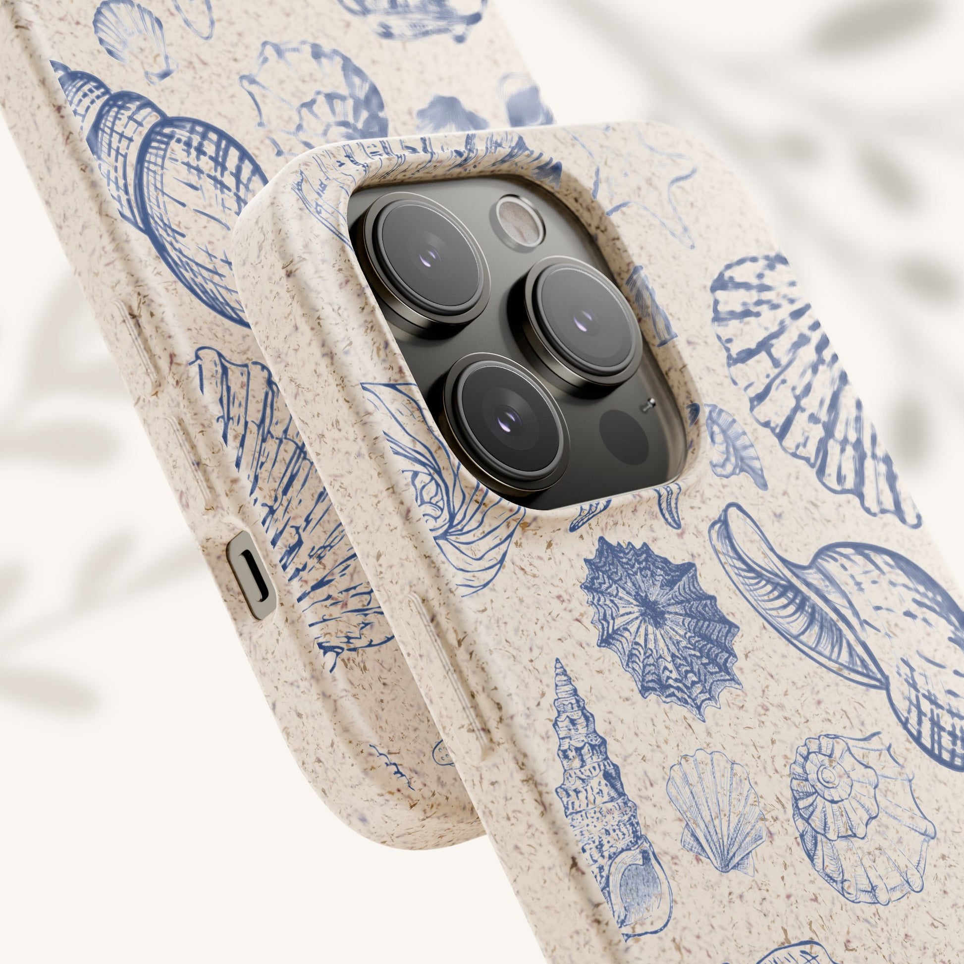 Eco-Friendly Phone Case, Plant based, Biodegradable Case, Shell Design for beach lovers - The Peony Haus