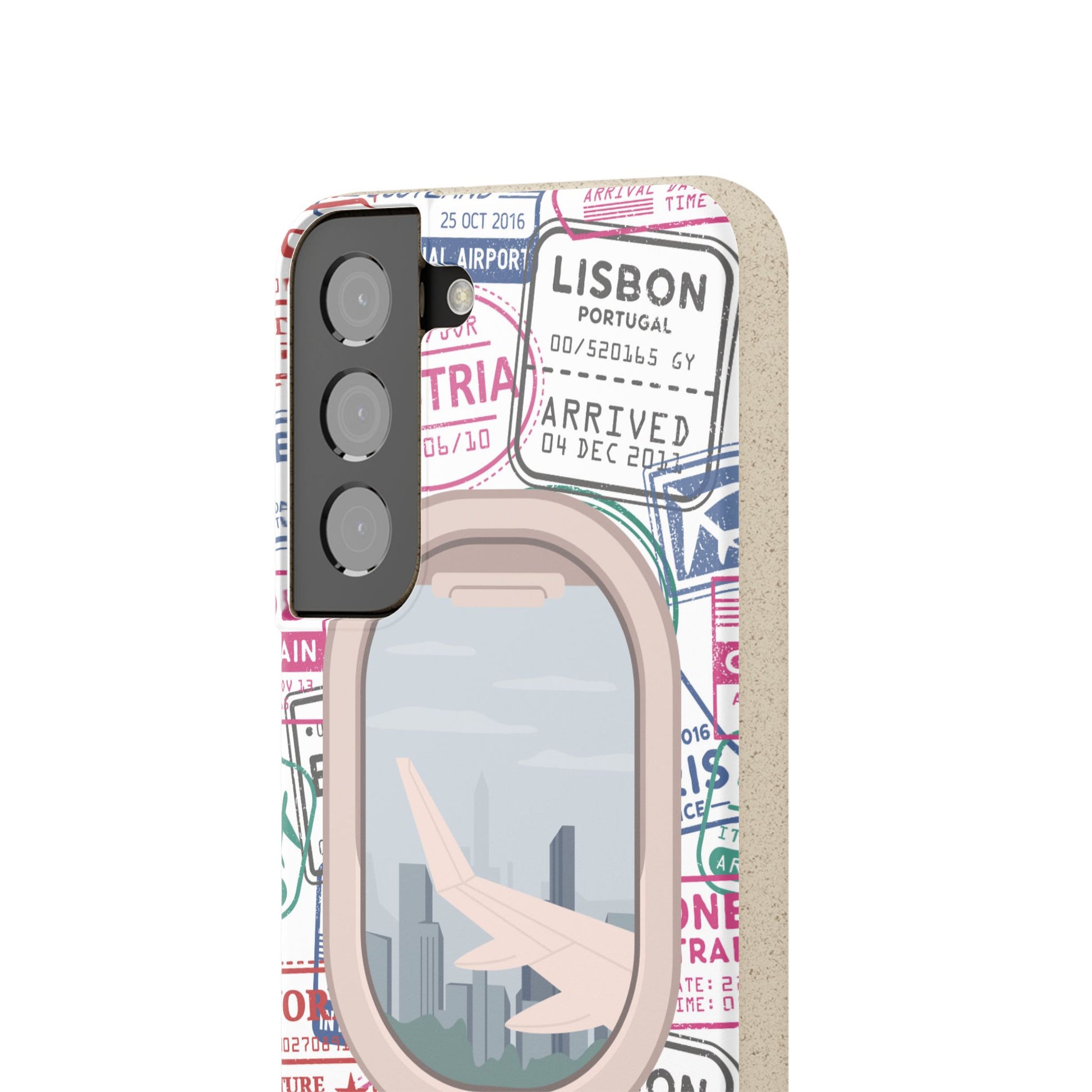 Plant-based, biodegradable phone case - Jet Setter - The Peony Haus