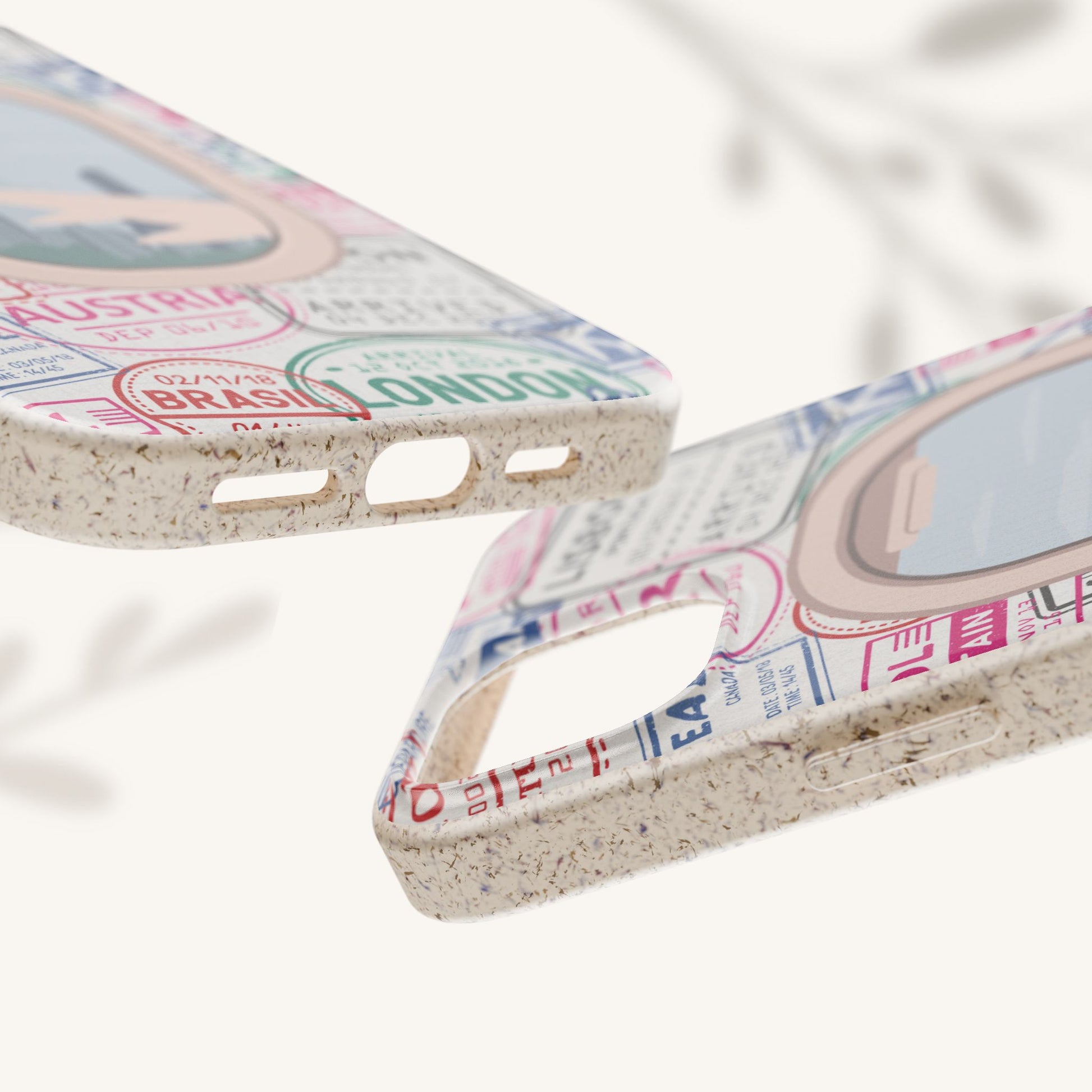 Plant-based, biodegradable phone case - Jet Setter - The Peony Haus