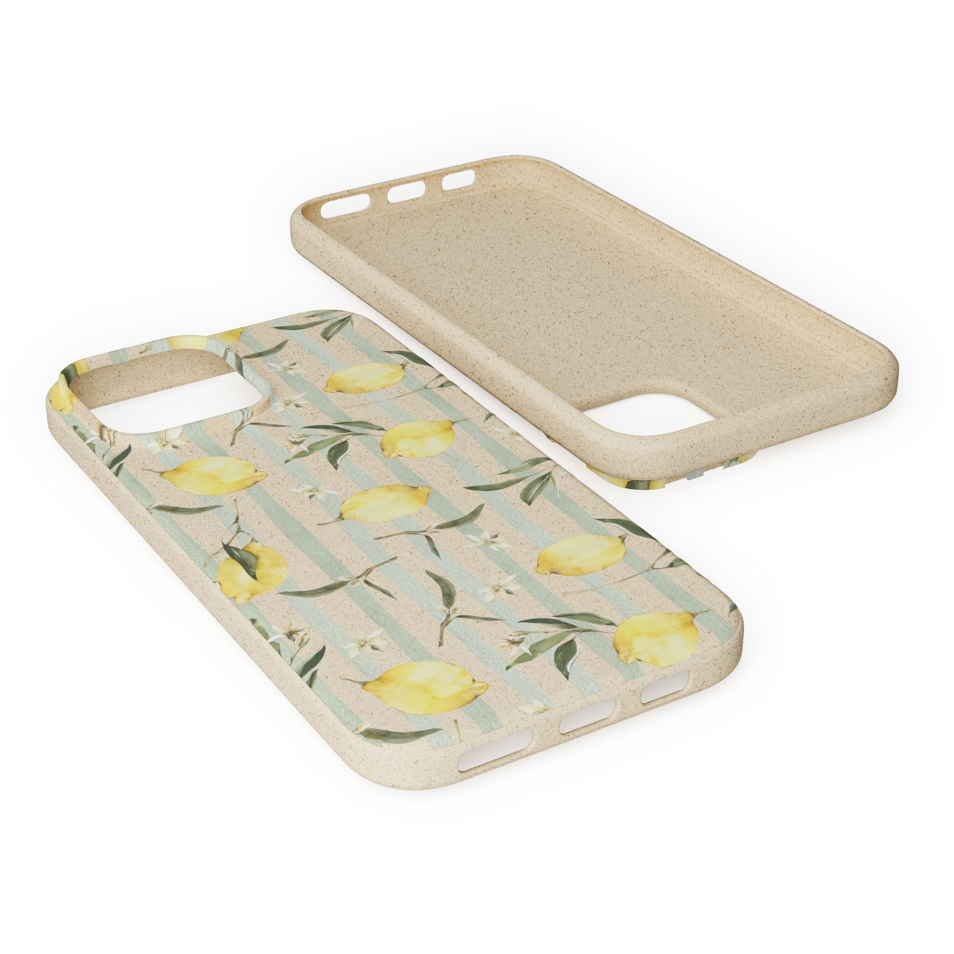 Plant based, biodegradable phone case - When life gives you lemons - The Peony Haus