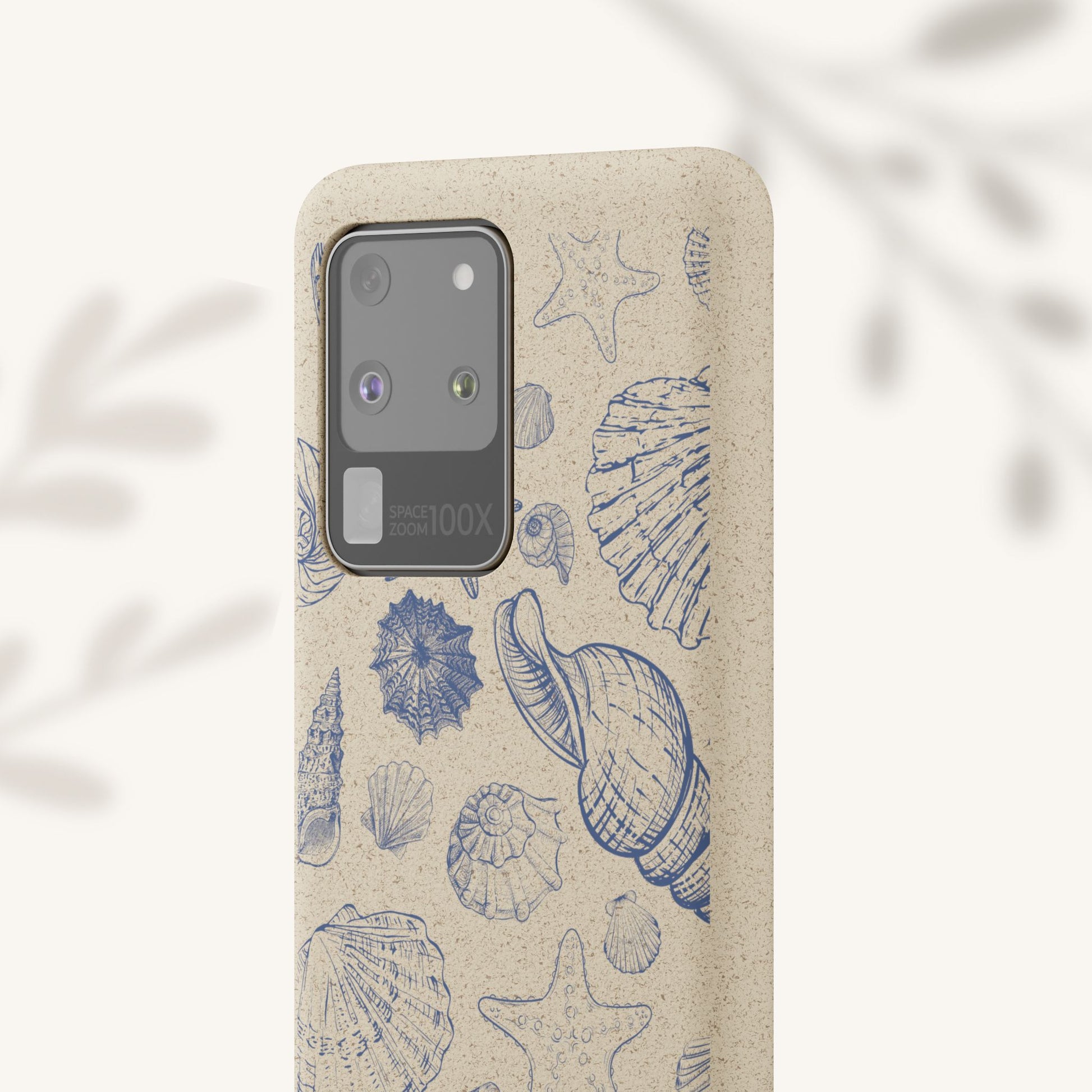 Eco-Friendly Phone Case, Plant based, Biodegradable Case, Shell Design for beach lovers - The Peony Haus