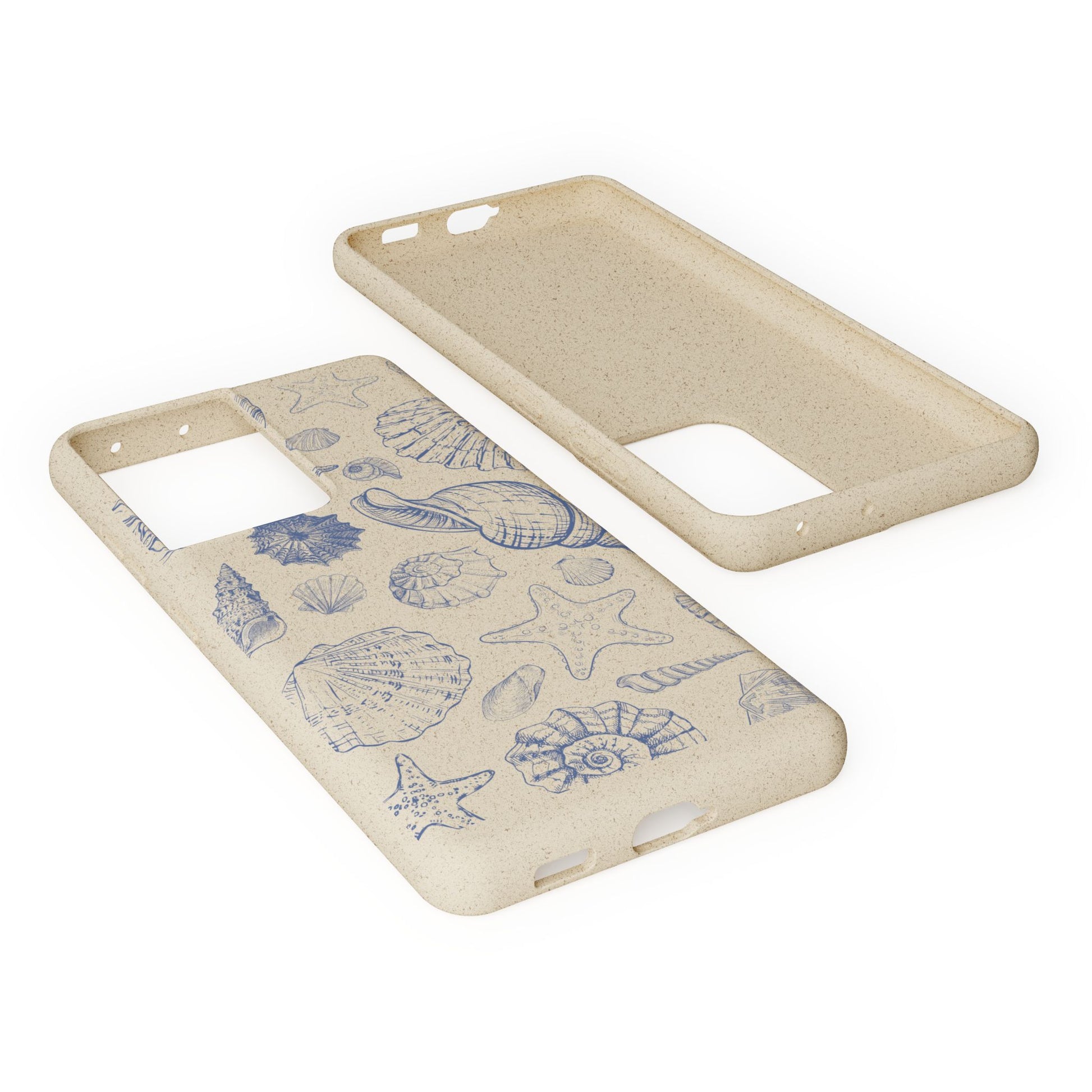 Eco-Friendly Phone Case, Plant based, Biodegradable Case, Shell Design for beach lovers - The Peony Haus