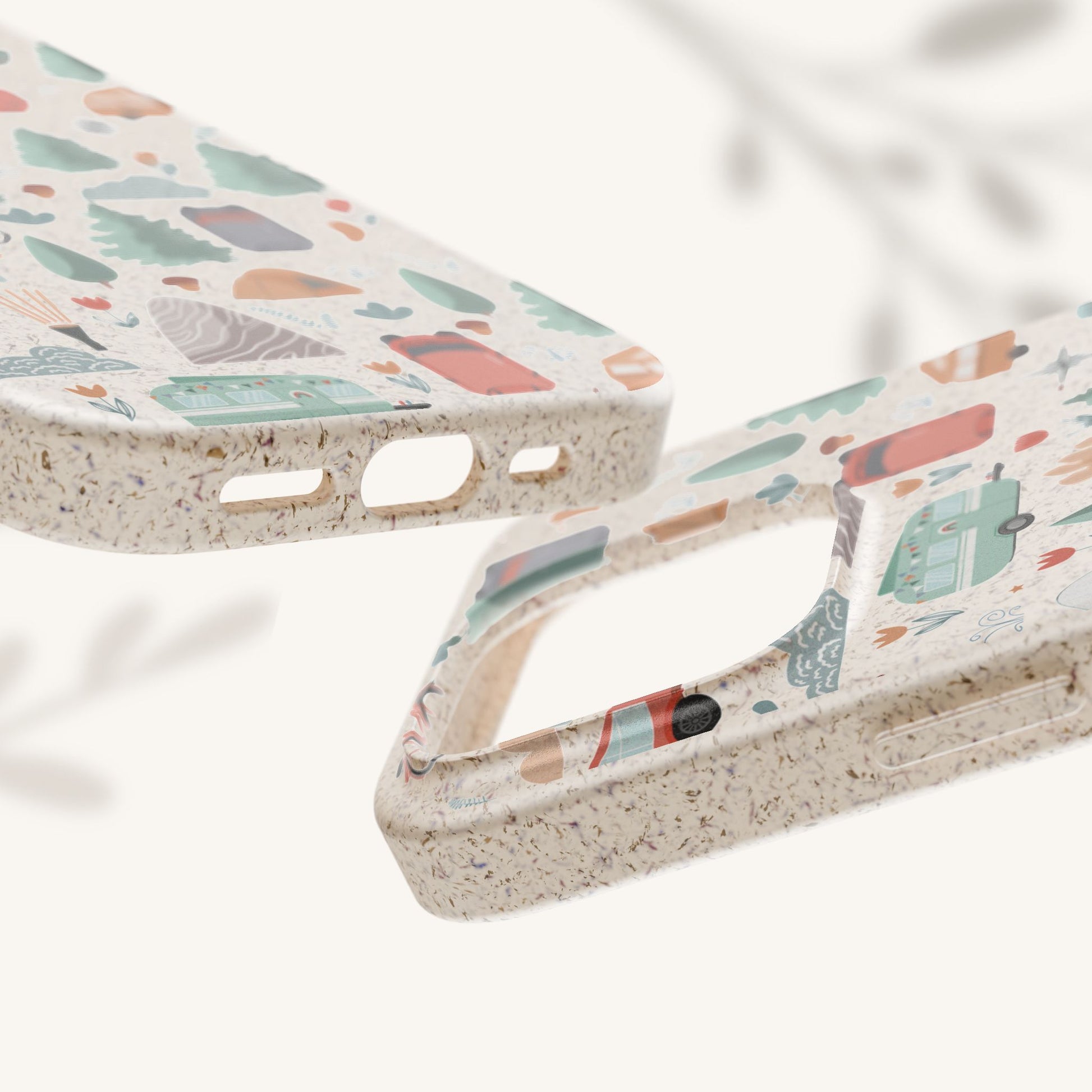 Plant based, biodegradable phone cover - Happy Camper - The Peony Haus