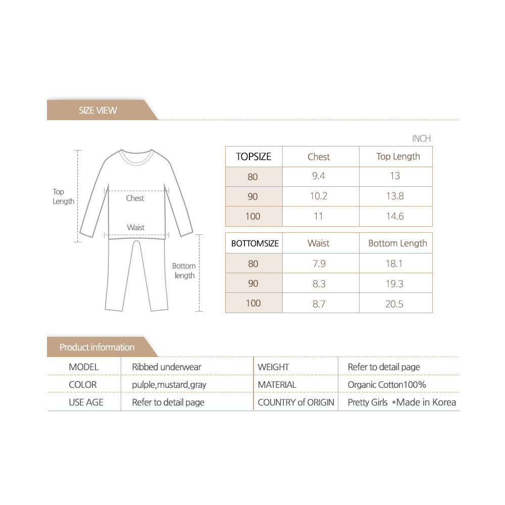 Hipzoo Organic Cotton Kids Pajama Set Flat seam