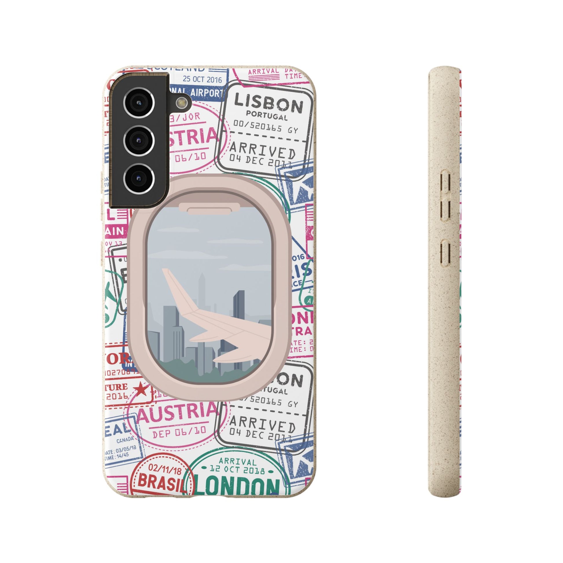 Plant-based, biodegradable phone case - Jet Setter - The Peony Haus