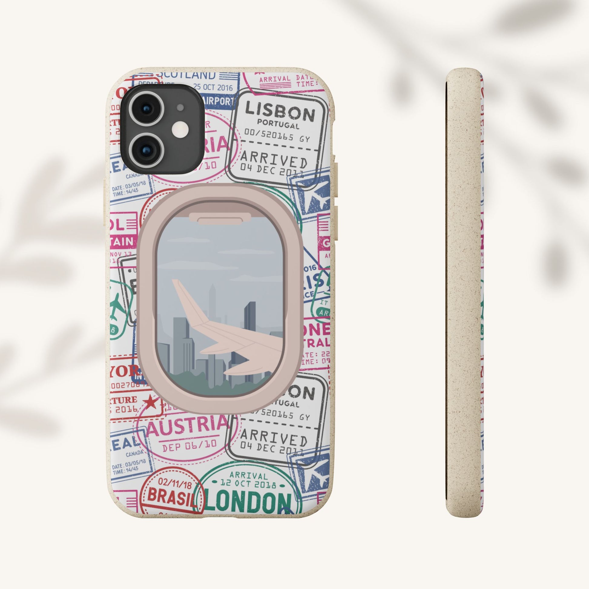 Plant-based, biodegradable phone case - Jet Setter - The Peony Haus