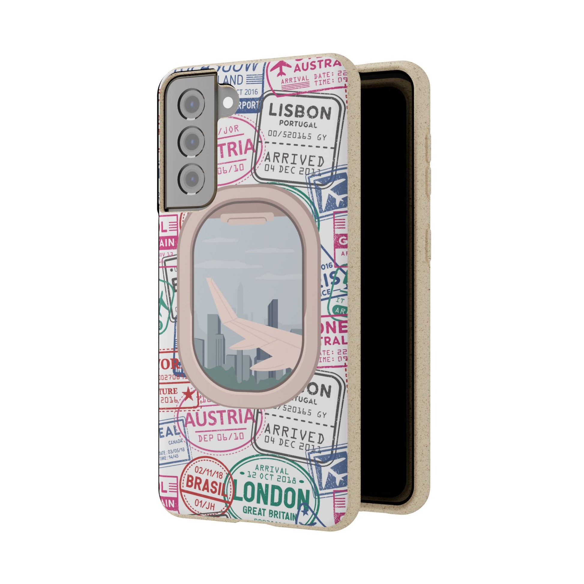 Plant-based, biodegradable phone case - Jet Setter - The Peony Haus