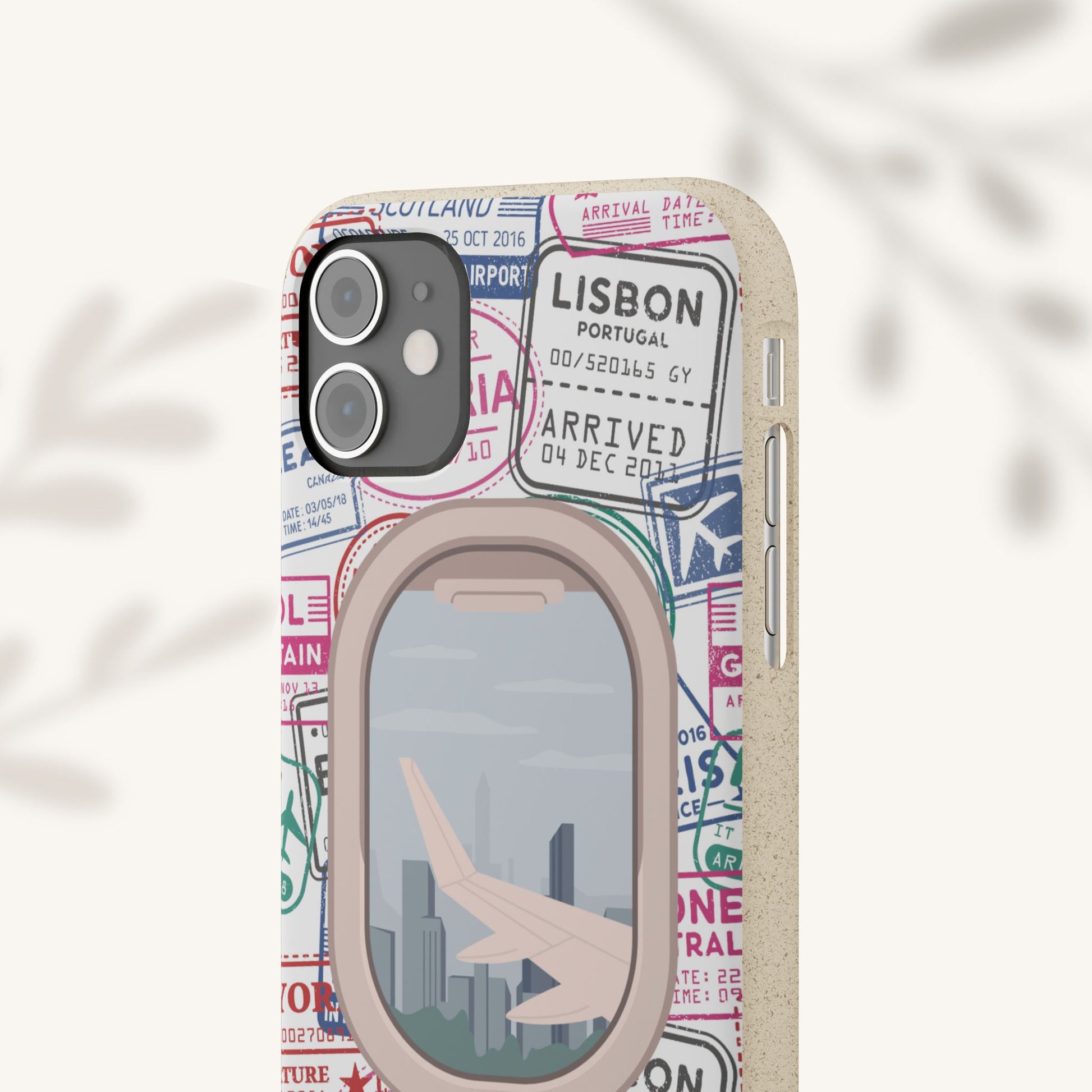 Plant-based, biodegradable phone case - Jet Setter - The Peony Haus