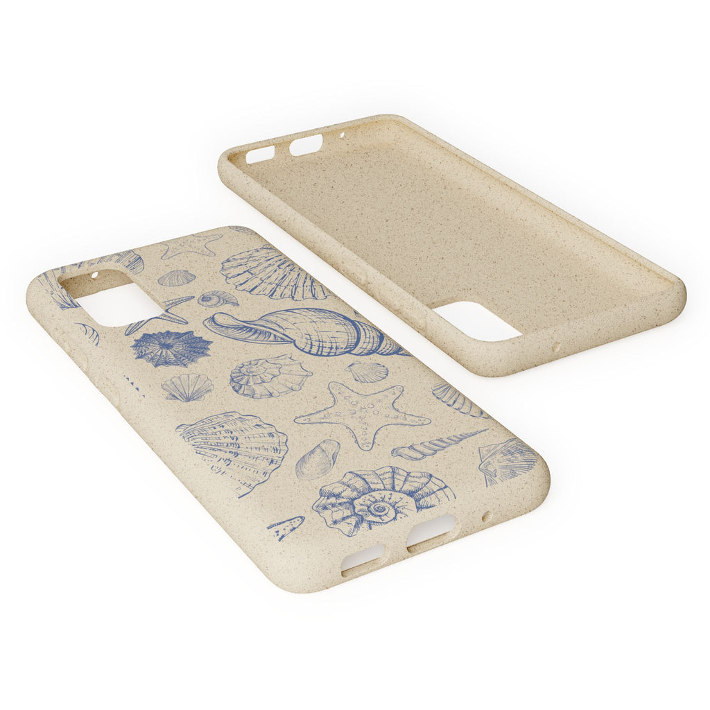 Eco-Friendly Phone Case, Plant based, Biodegradable Case, Shell Design for beach lovers