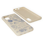 Eco-Friendly Phone Case, Plant based, Biodegradable Case, Shell Design for beach lovers