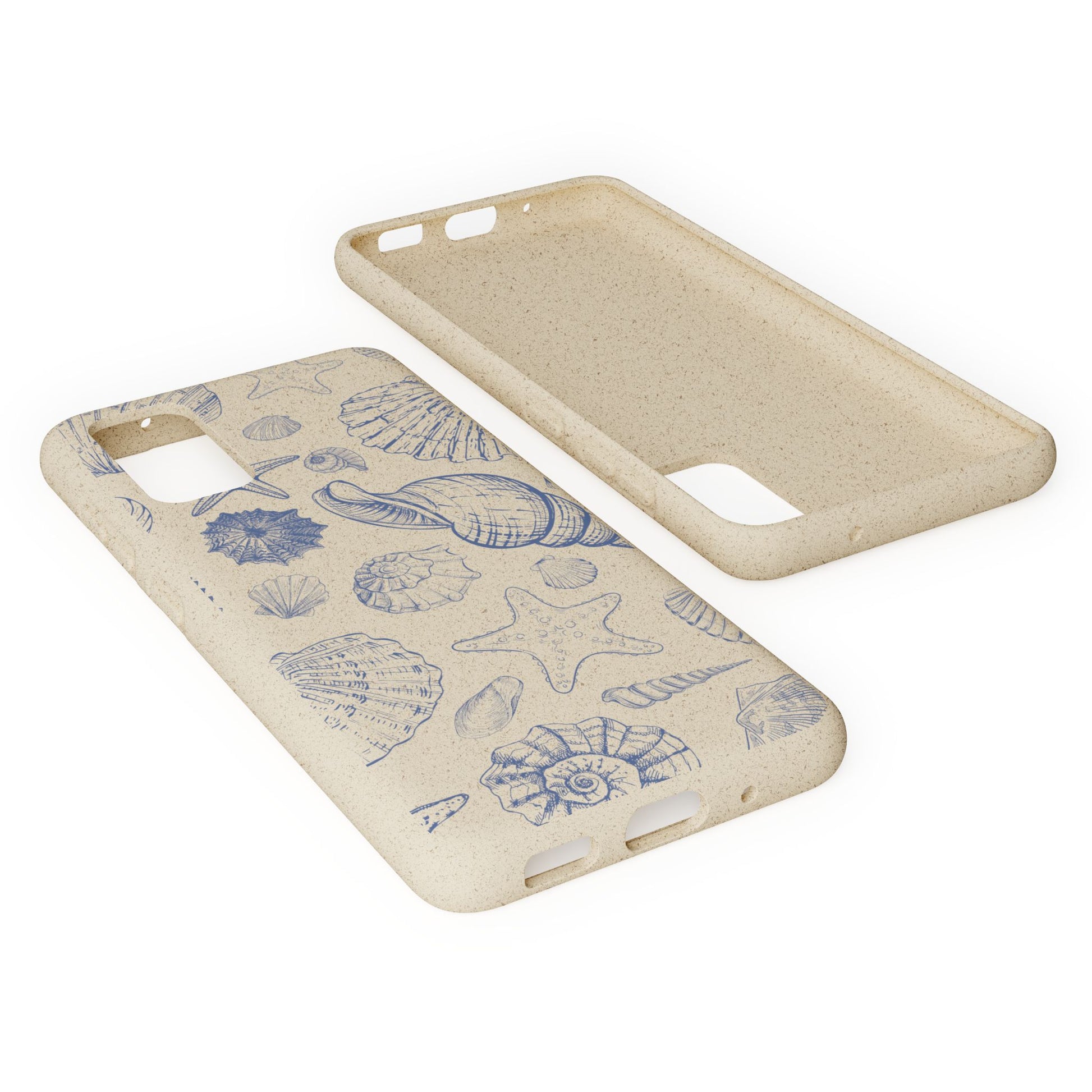 Eco-Friendly Phone Case, Plant based, Biodegradable Case, Shell Design for beach lovers - The Peony Haus