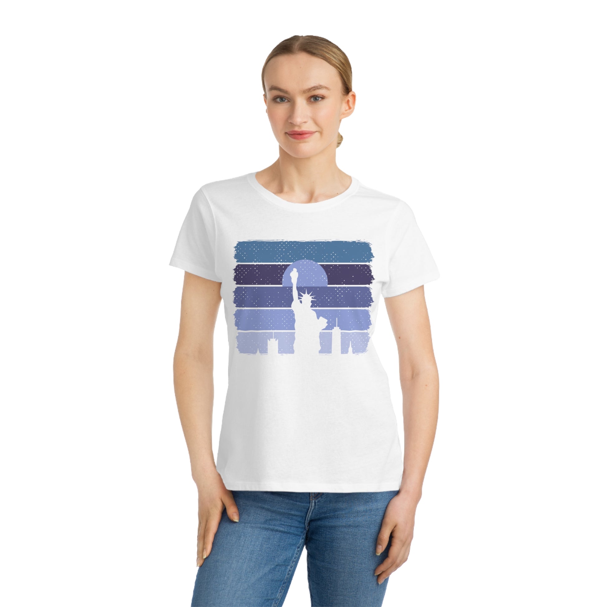 Liberty Skyline T-Shirt - Eco-Friendly Women's Tee - The Peony Haus