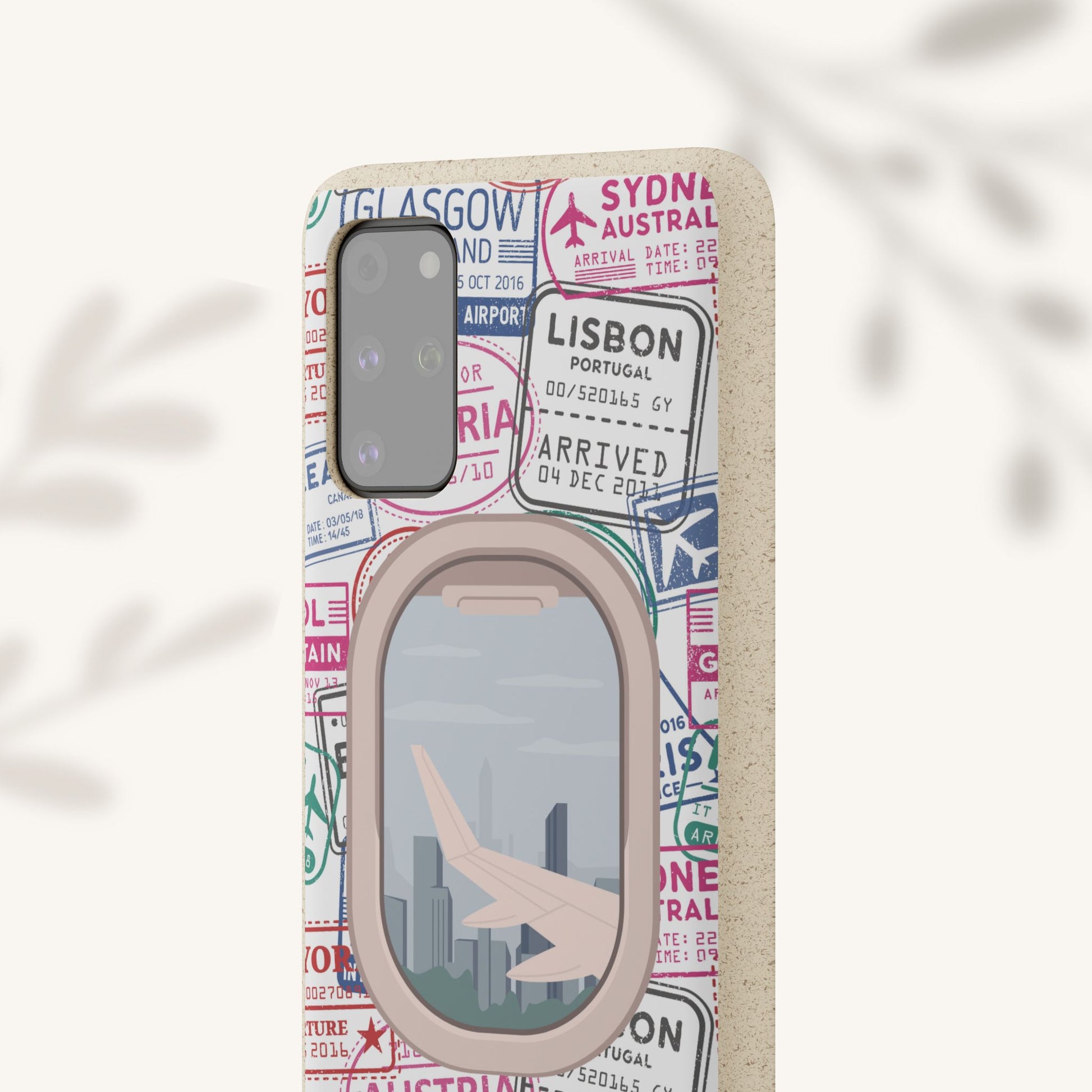Plant-based, biodegradable phone case - Jet Setter - The Peony Haus
