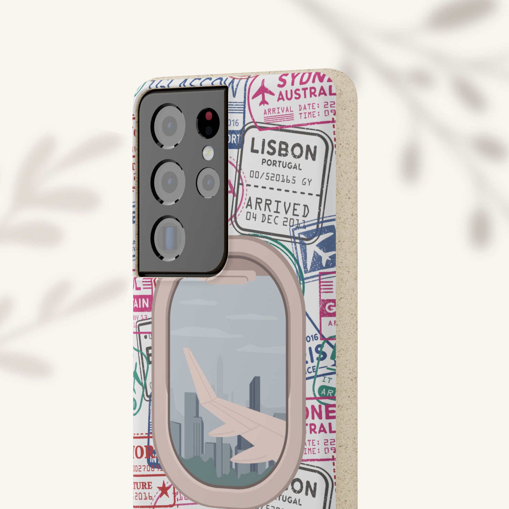 Plant-based, biodegradable phone case - Jet Setter - The Peony Haus