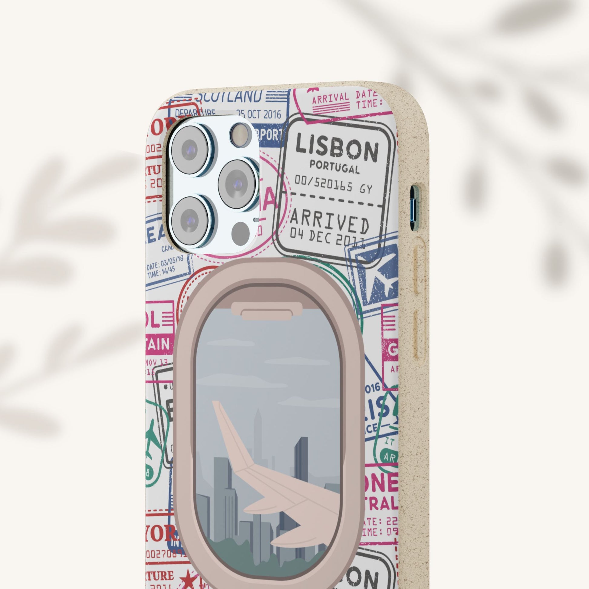 Plant-based, biodegradable phone case - Jet Setter - The Peony Haus