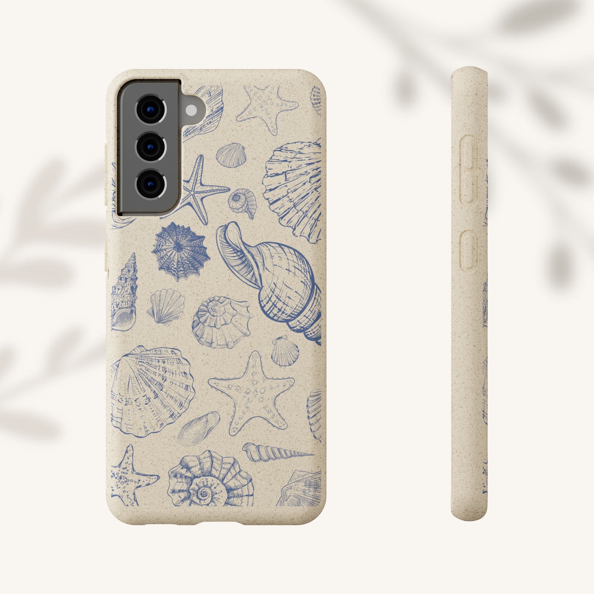 Eco-Friendly Phone Case, Plant based, Biodegradable Case, Shell Design for beach lovers - The Peony Haus