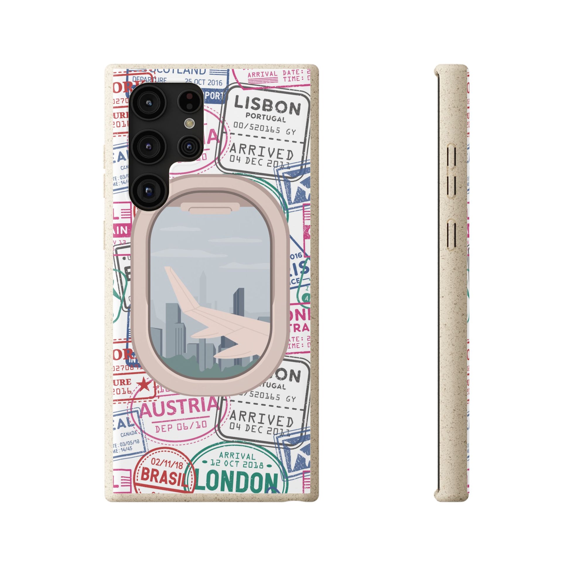 Plant-based, biodegradable phone case - Jet Setter - The Peony Haus