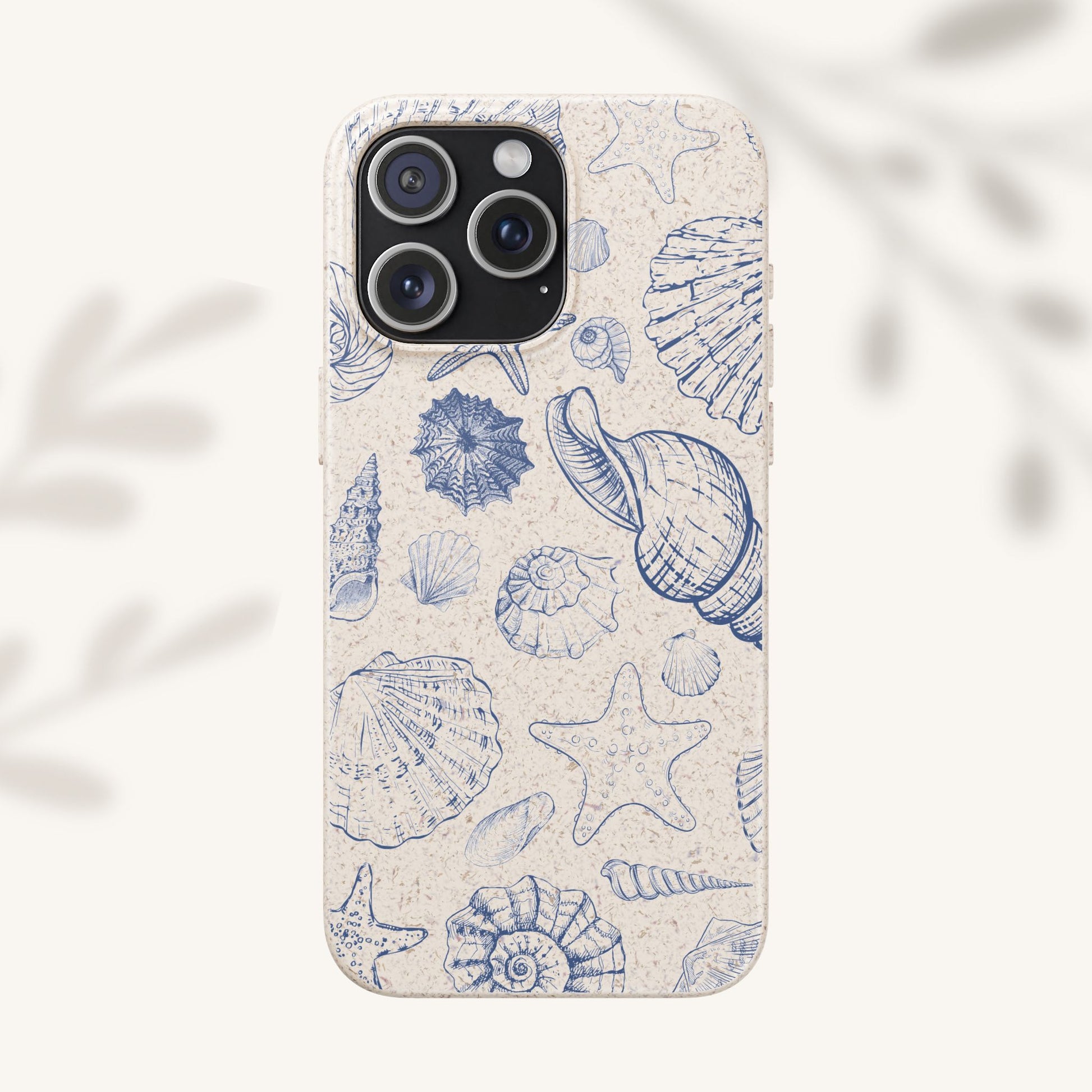 Eco-Friendly Phone Case, Plant based, Biodegradable Case, Shell Design for beach lovers - The Peony Haus