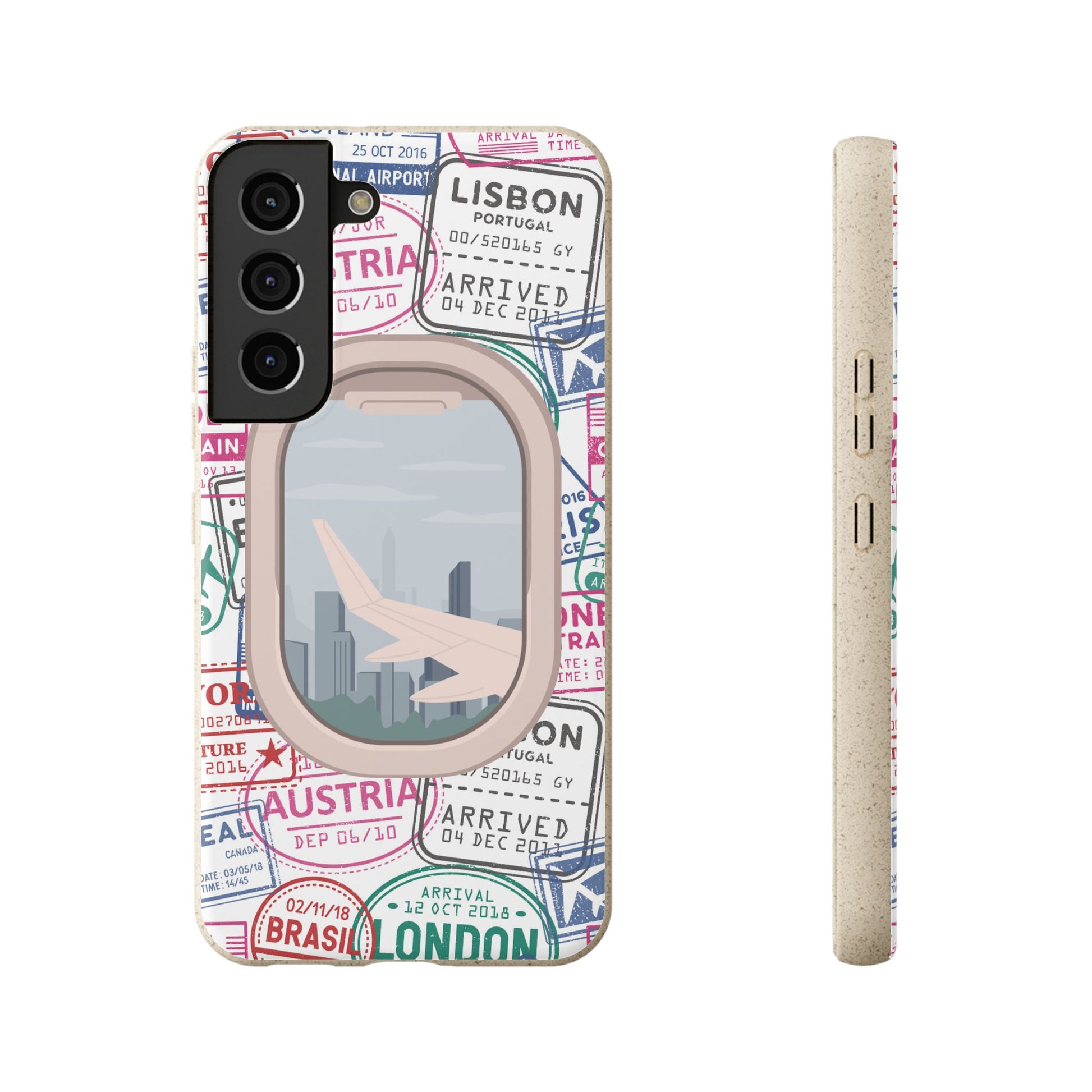 Plant-based, biodegradable phone case - Jet Setter - The Peony Haus