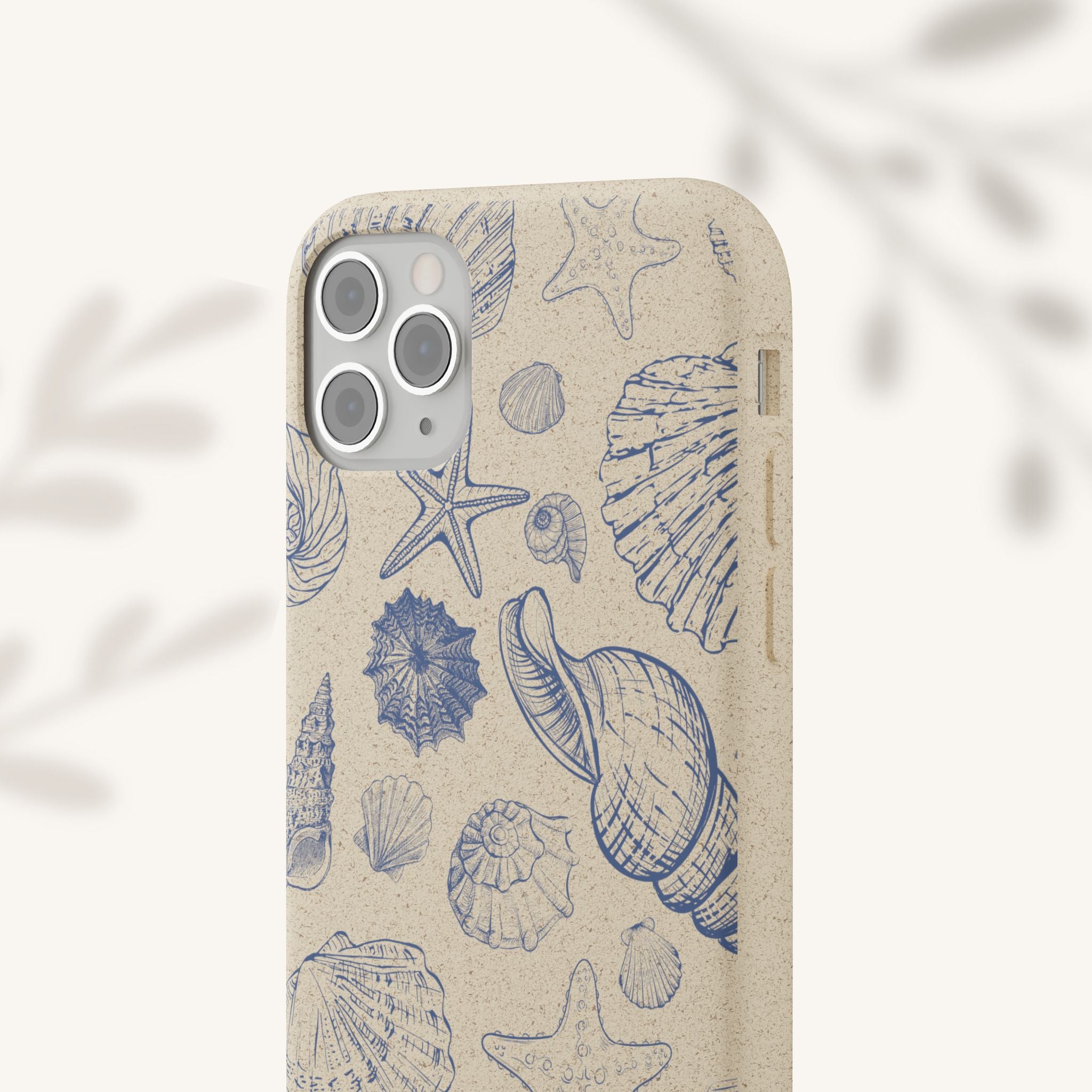 Eco-Friendly Phone Case, Plant based, Biodegradable Case, Shell Design for beach lovers