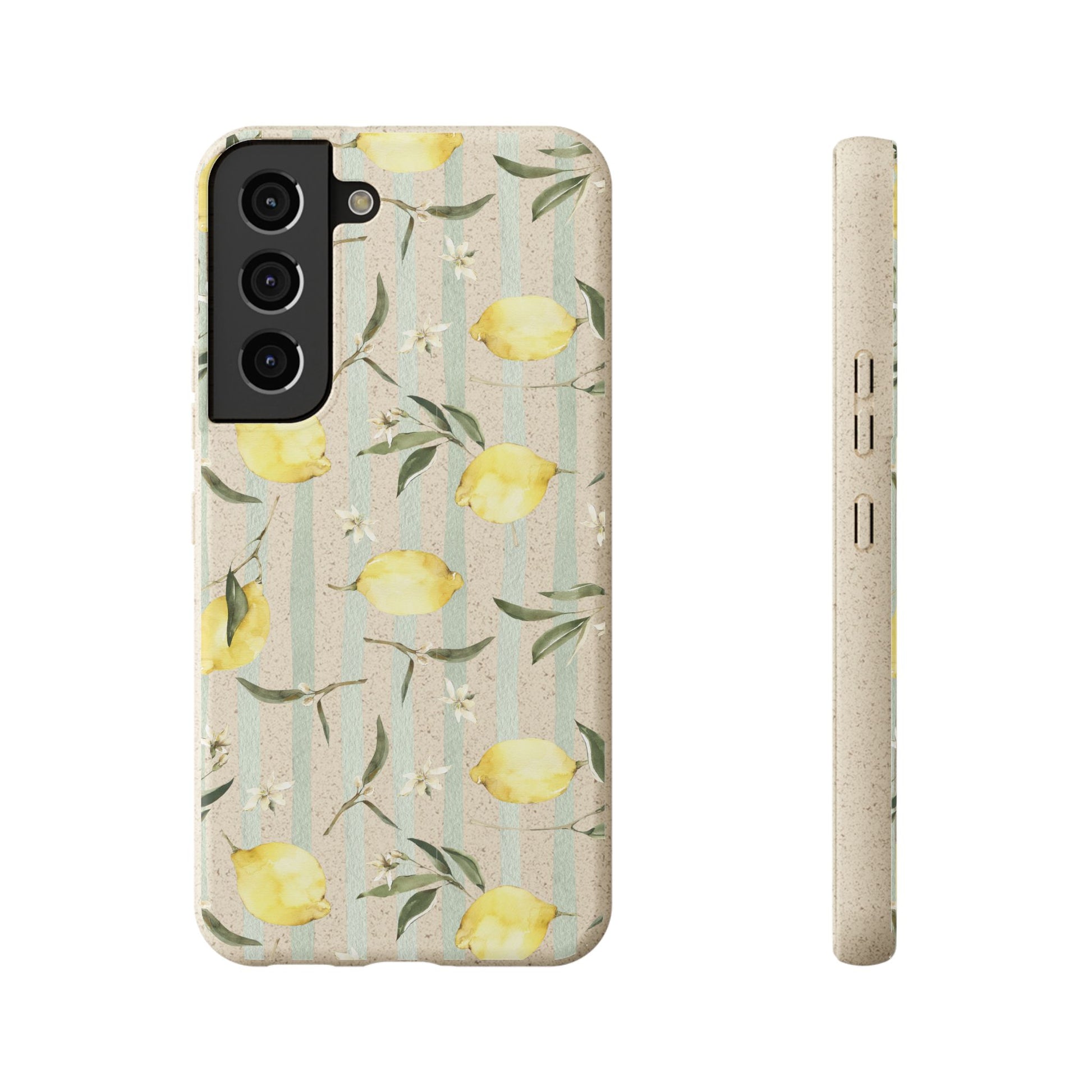 Plant based, biodegradable phone case - When life gives you lemons - The Peony Haus