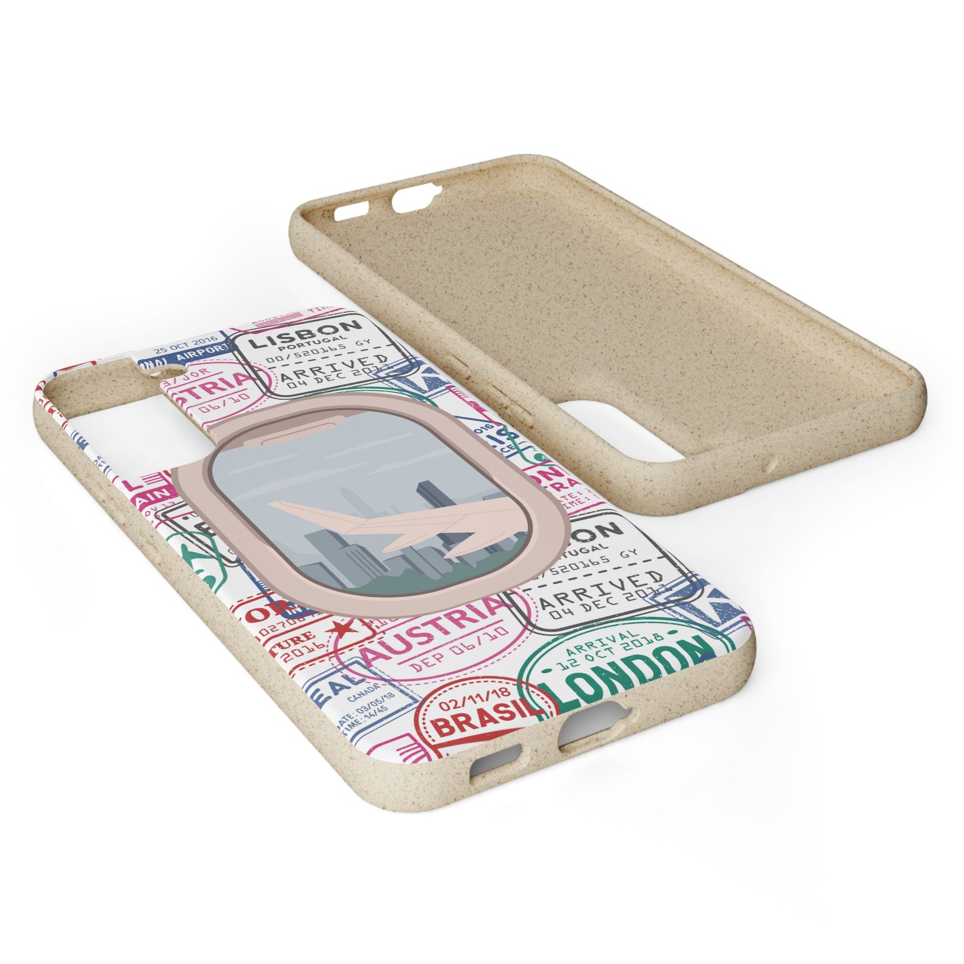 Plant-based, biodegradable phone case - Jet Setter - The Peony Haus
