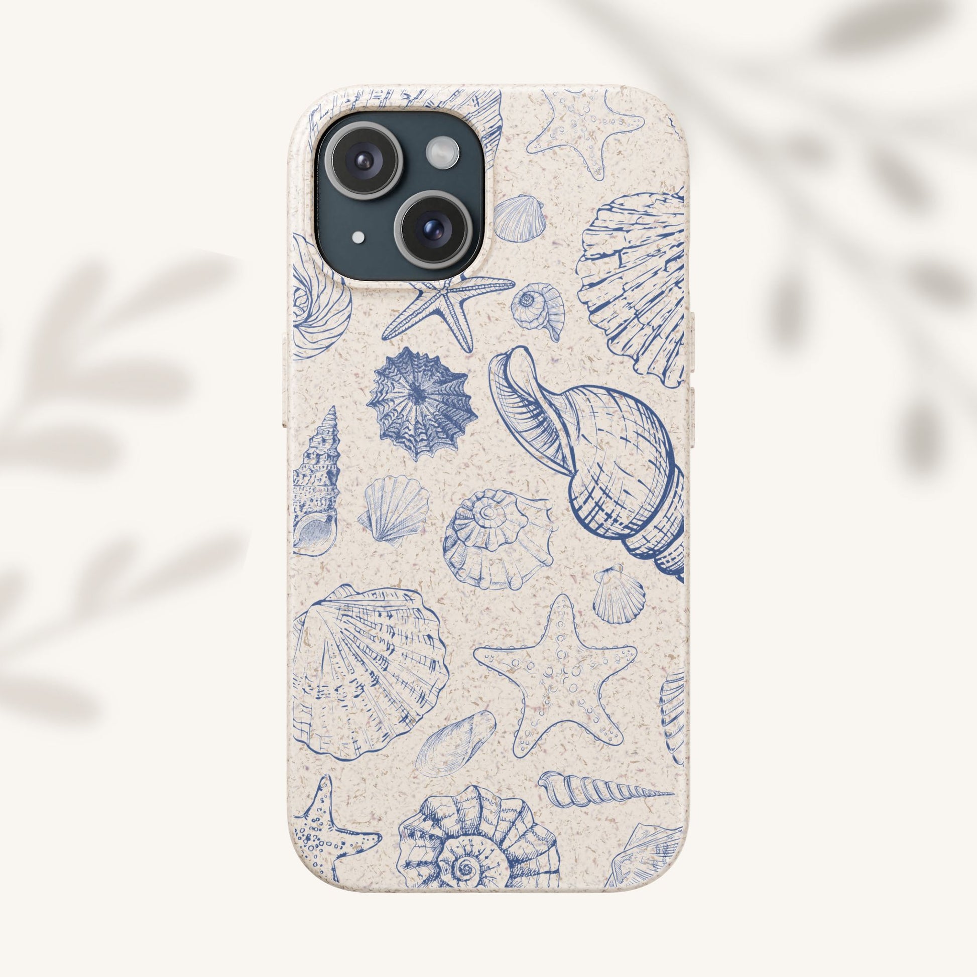 Eco-Friendly Phone Case, Plant based, Biodegradable Case, Shell Design for beach lovers - The Peony Haus