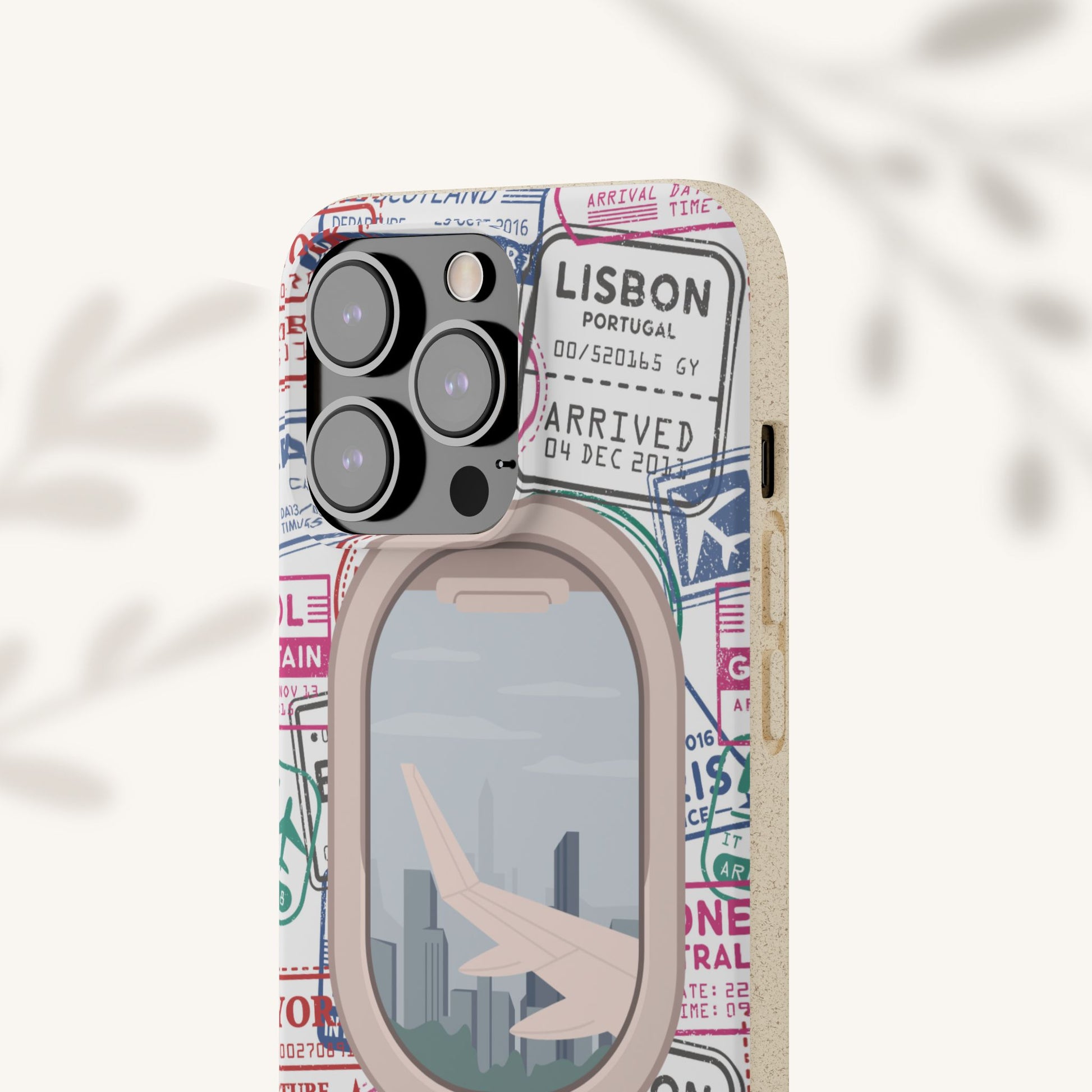 Plant-based, biodegradable phone case - Jet Setter - The Peony Haus