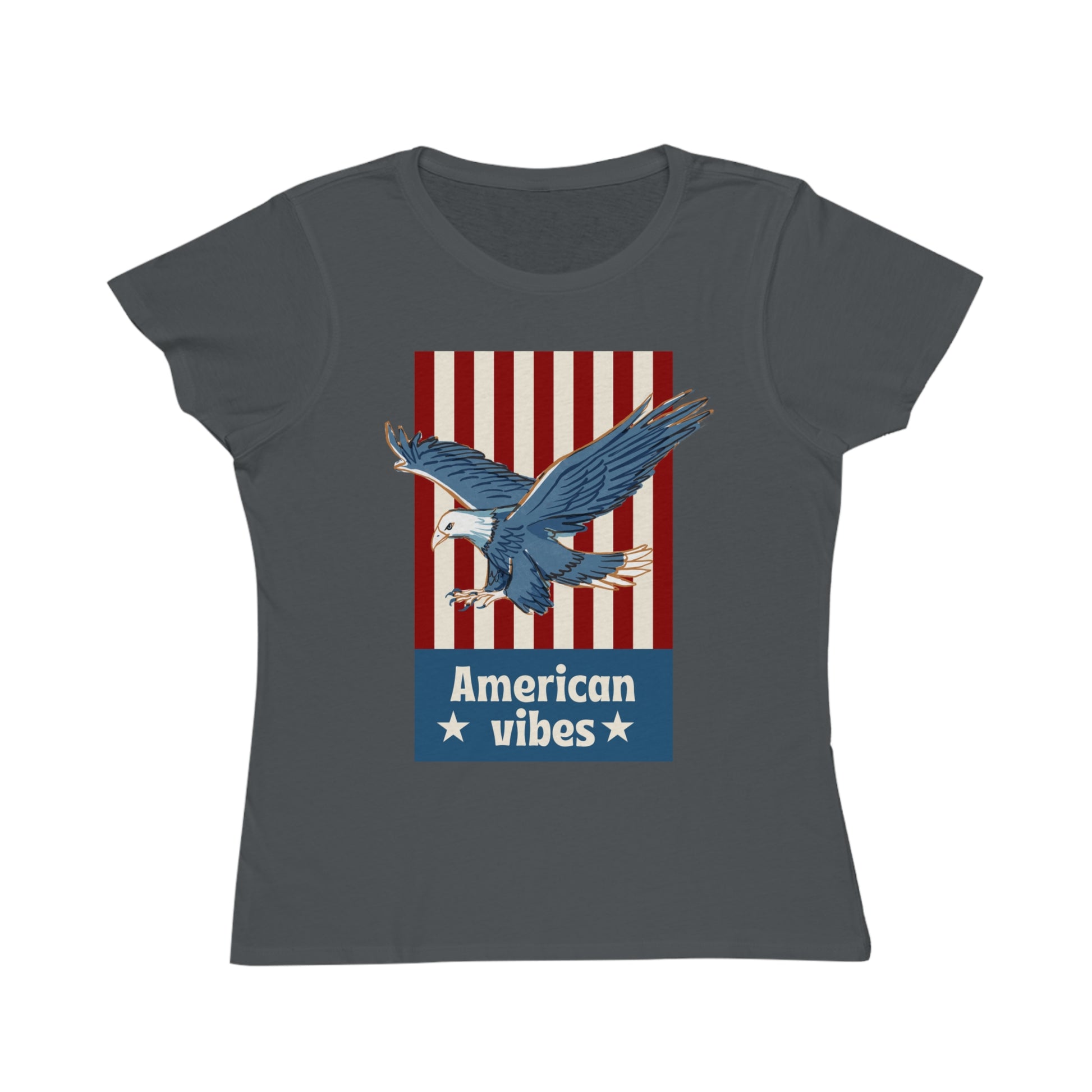 Vintage Eagle American Vibes Women's Organic Cotton T-Shirt - The Peony Haus