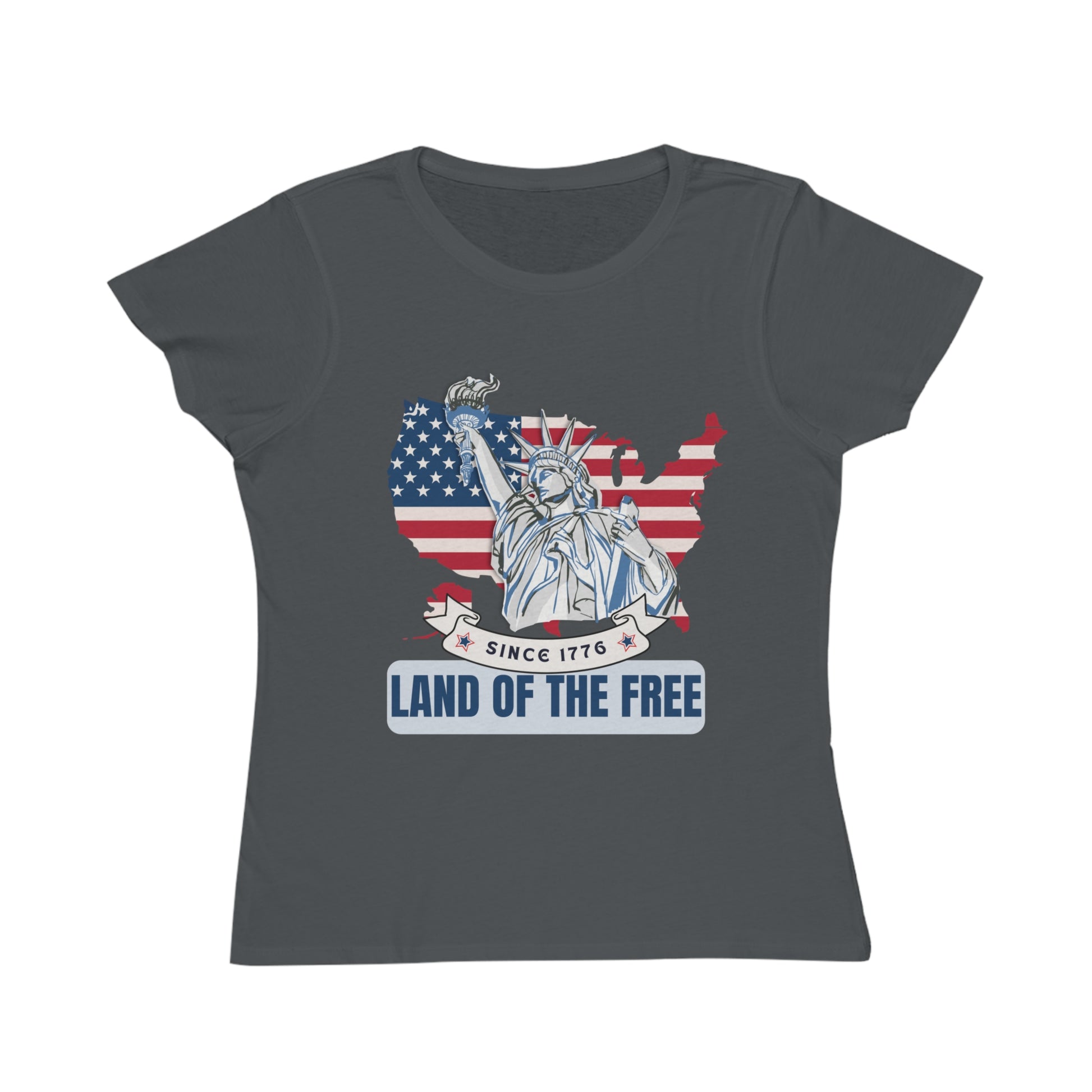 Organic Women's T-Shirt - Land of the Free - The Peony Haus