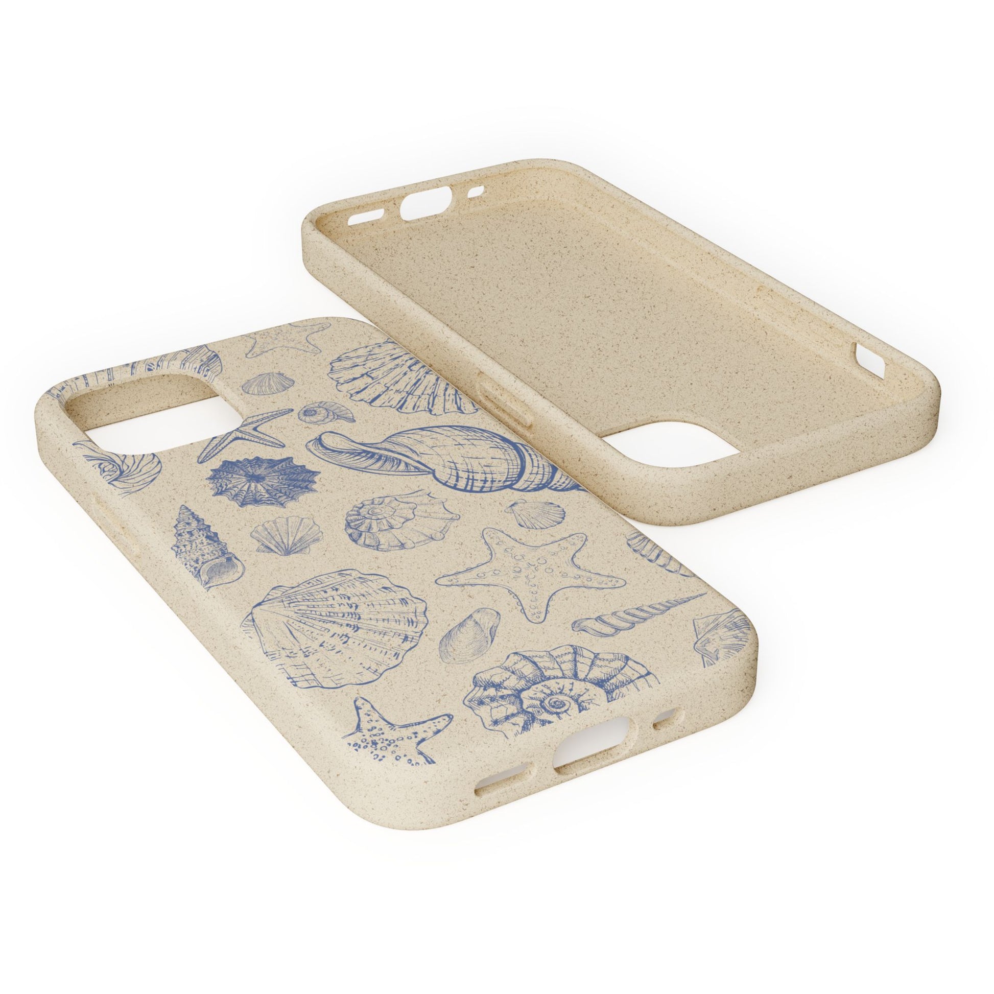 Eco-Friendly Phone Case, Plant based, Biodegradable Case, Shell Design for beach lovers - The Peony Haus