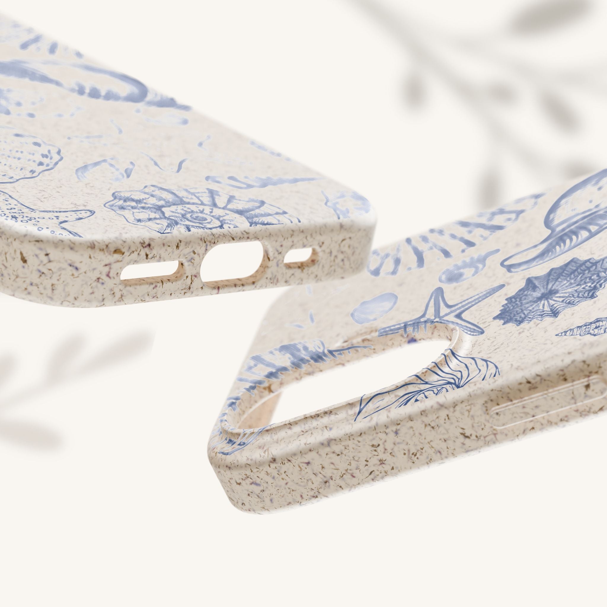 Eco-Friendly Phone Case, Plant based, Biodegradable Case, Shell Design for beach lovers