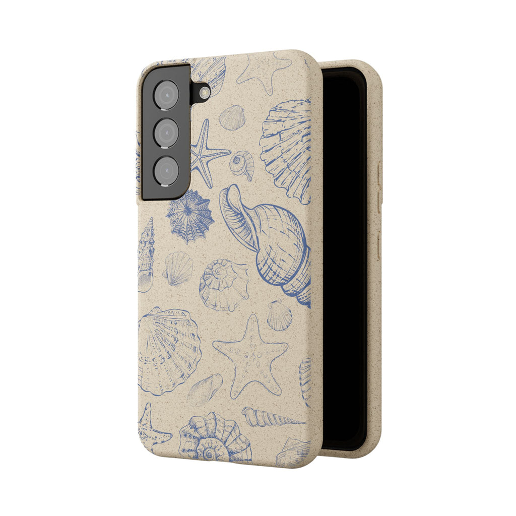 Eco-Friendly Phone Case, Plant based, Biodegradable Case, Shell Design for beach lovers